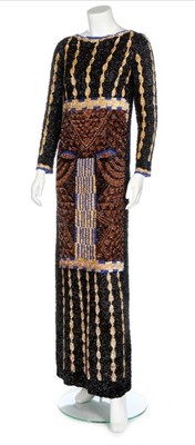 Lot 237 - A rare Germana Marucelli sequined evening gown...