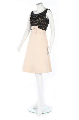 Lot 226 - A Lanvin-Castillo couture ivory satin cocktail...