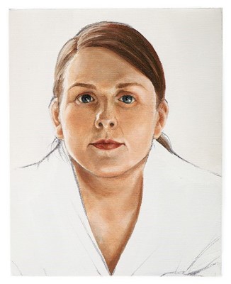 Lot 35 - A portrait of Louise Wilson, oil on canvas...