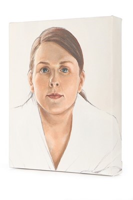 Lot 35 - A portrait of Louise Wilson, oil on canvas...