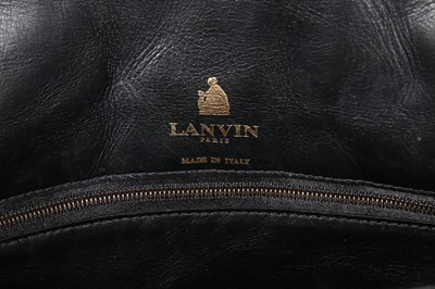 Lot 40 - Louise Wilson's Lanvin quilted black leather...