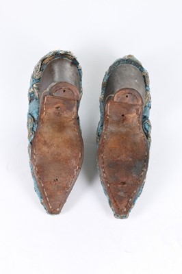 Lot 98 - A fine and important pair of embroidered...