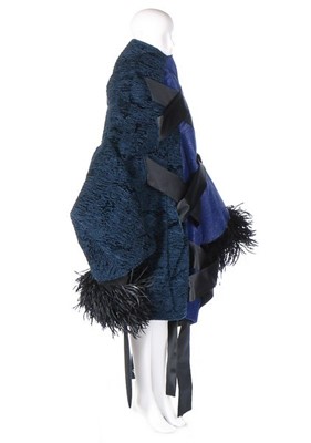 Lot 367 - A Comme des Garçons conical coat, 'Blue Witch'...