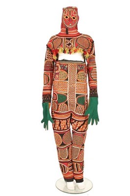 Lot 371 - A rare Igbo Spirit Dance outfit, Nigeria,...