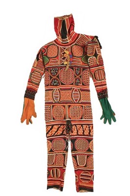 Lot 371 - A rare Igbo Spirit Dance outfit, Nigeria,...