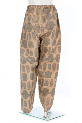 Lot 153 - A pair of Tartar trousers, designed by...