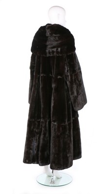 Lot 19 - A fine Mendle reversible black mink coat,...
