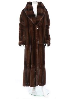 Lot 20 - A fine Fendi brown mink coat, labelled,...