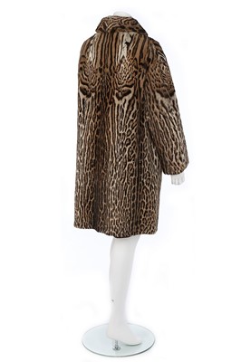 Lot 8 - A Brahams of Norwich ocelot coat, 1950s,...