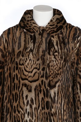 Lot 8 - A Brahams of Norwich ocelot coat, 1950s,...