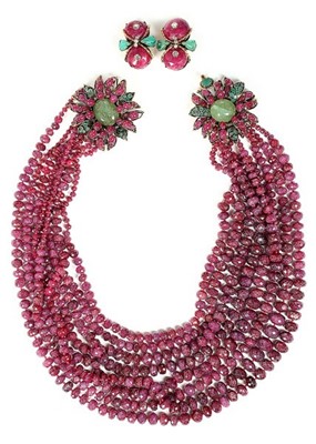 Lot 60 - A fine Iradj Moini necklace of facetted raw...