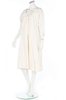 Lot 119 - A woman's linen night shirt and a pair of...