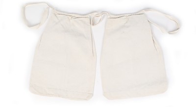 Lot 119 - A woman's linen night shirt and a pair of...