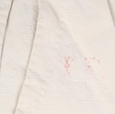 Lot 119 - A woman's linen night shirt and a pair of...