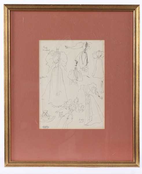 Lot 75 - Cecil Beaton costume designs, probably for...