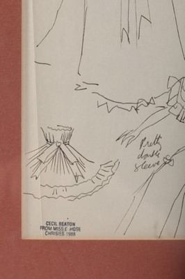 Lot 75 - Cecil Beaton costume designs, probably for...