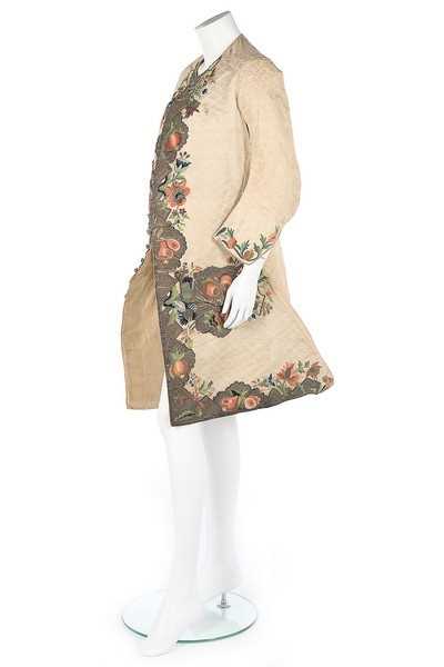 Lot 114 - A rare richly embroidered gentleman's sleeved...