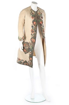 Lot 114 - A rare richly embroidered gentleman's sleeved...