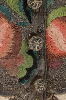 Lot 114 - A rare richly embroidered gentleman's sleeved...