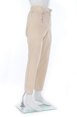 Lot 135 - A pair of Holland-cotton men's trousers, circa...
