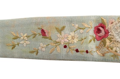 Lot 134 - Three pairs of garters, comprising:...