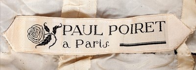 Lot 175 - A rare Paul Poiret couture blue velvet...