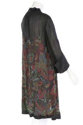 Lot 173 - A finely beaded muslin jacket, mid 1920s,...