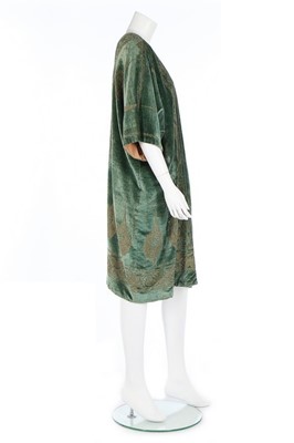 Lot 163 - A Mariano Fortuny stencilled green velvet...