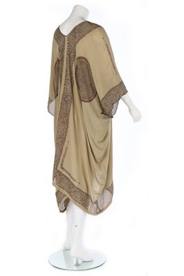 Lot 162 - A Mariano Fortuny stencilled green silk tunic,...