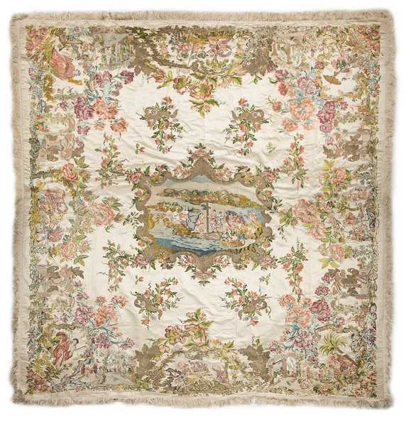 Click for high resolution Lot 147 - The Sudeley coverlet, Italian, circa 1720-30,...