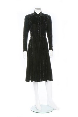 Lot 186 - A Jeanne Lanvin couture WWII period black...