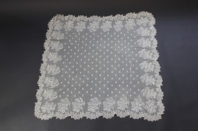 Lot 460 - The Brussels Point de Gaze bridal veil of...