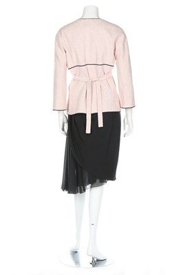 Lot 3 - A Chanel Boutique pink cotton jacket and...