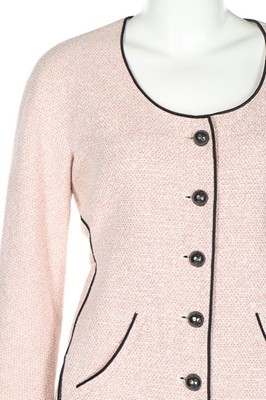 Lot 3 - A Chanel Boutique pink cotton jacket and...