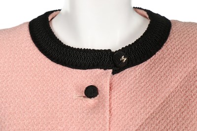 Lot 4 - A Chanel Boutique pink tweed jacket,...
