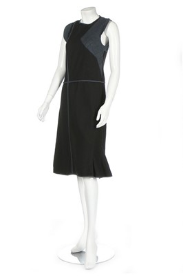 Lot 202 - A Hussein Chalayan quilted cotton and black...