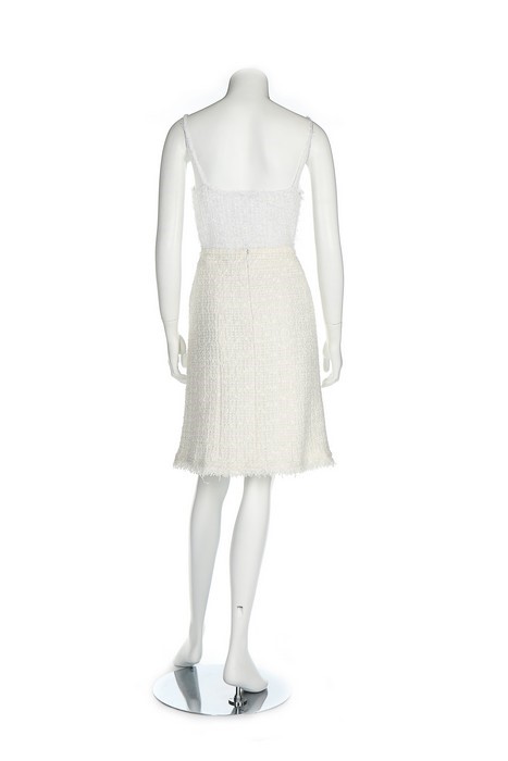 Chanel Cotton Tweed Dress in Black/Beige/White — UFO No More
