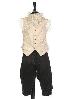 Lot 136 - A gentleman's military-style smoking jacket,...