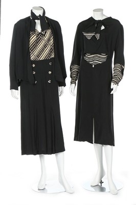 Lot 24 - A group of day and evening wear, 1930s-40s,...
