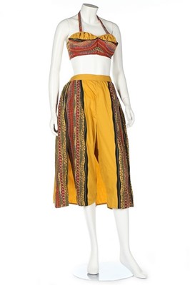 Lot 267 - Five swimsuits, 1950s-60s, including a Cole of...