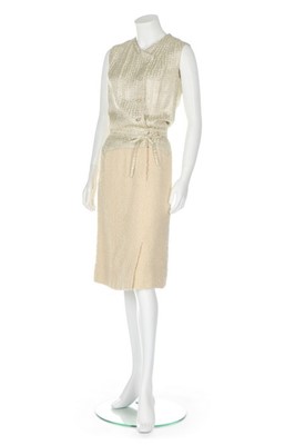 Lot 196 - A Chanel couture cocktail suit, 1963, labelled...