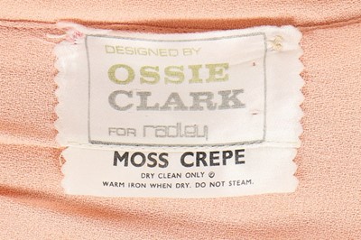 Lot 21 - An Ossie Clark for Radley pink moss crepe...