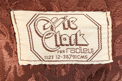 Lot 26 - An Ossie Clark for Radley brown damask satin...