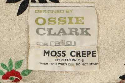 Lot 47 - An Ossie Clark for Radley printed moss crepe...