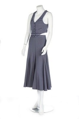 Lot 178 - A Biba chevron-striped knitted ensemble, circa...