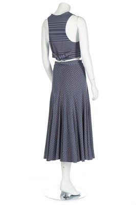 Lot 178 - A Biba chevron-striped knitted ensemble, circa...