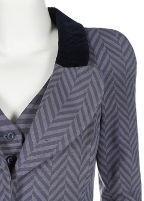 Lot 178 - A Biba chevron-striped knitted ensemble, circa...