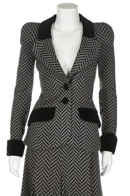 Lot 180 - A Biba chevron-striped knitted jersey ensemble,...