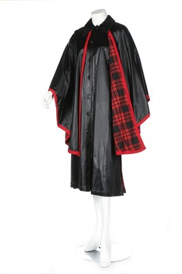 Lot 340 - An Yves Saint Laurent Rive Gauche black satin...