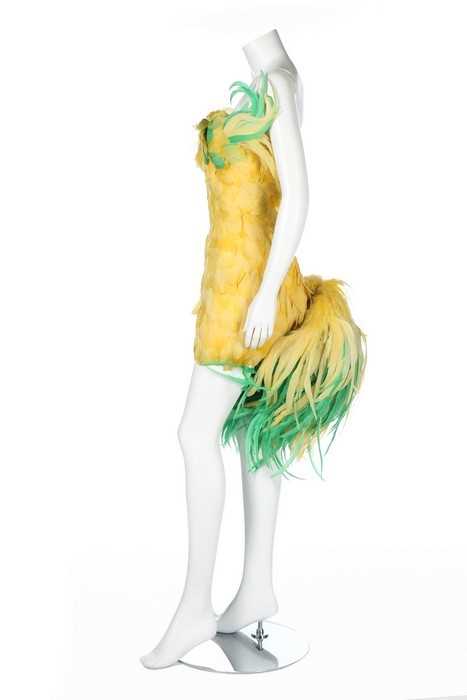 Lot 63 - Jerry Hall's Antony Price 'chicken' dress,...